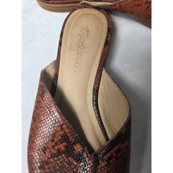 Madewell Brown Snake Print Flats - Picture 6 of 7